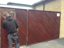 Stain Blocked Gates at Bolton Low Houses School